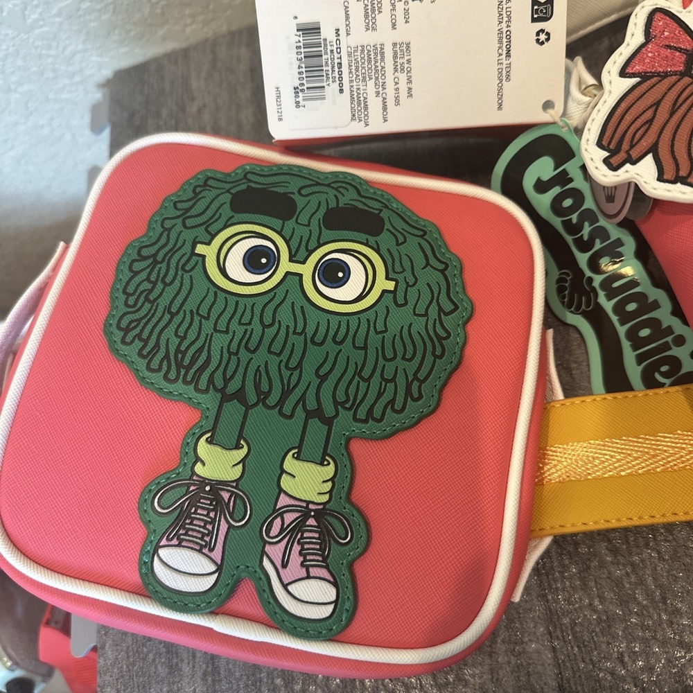 Loungefly McDonalds Birdie the Early Bird Crossbuddies Crossbody Bag W/ Coin Bag - Picture 8 of 11